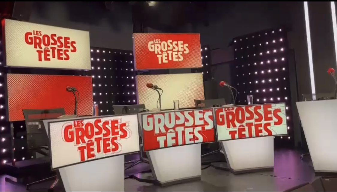 plateau radio de l'enregistrement des grosses têtes chez RTL