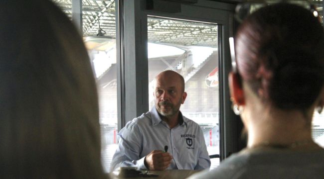 Rencontre avec Julien Bonnard aux locaux du Matmut Stadium